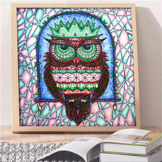 5D DIY diamond painting animal pattern shaped diamond cross stitch