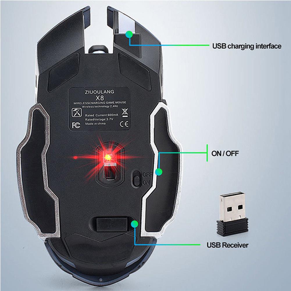 X8 Wireless Charging Gaming Mouse