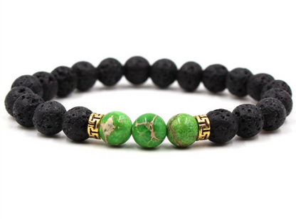 15 Colors Black Lava Stone Imperial Chakra Beads Essential Oil Diffuser Bracelet Balance Yoga Pulseira Feminina Buddha Jewelry