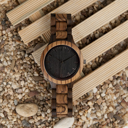 Inter-Wood Quartz Watch Men's Wood Watch