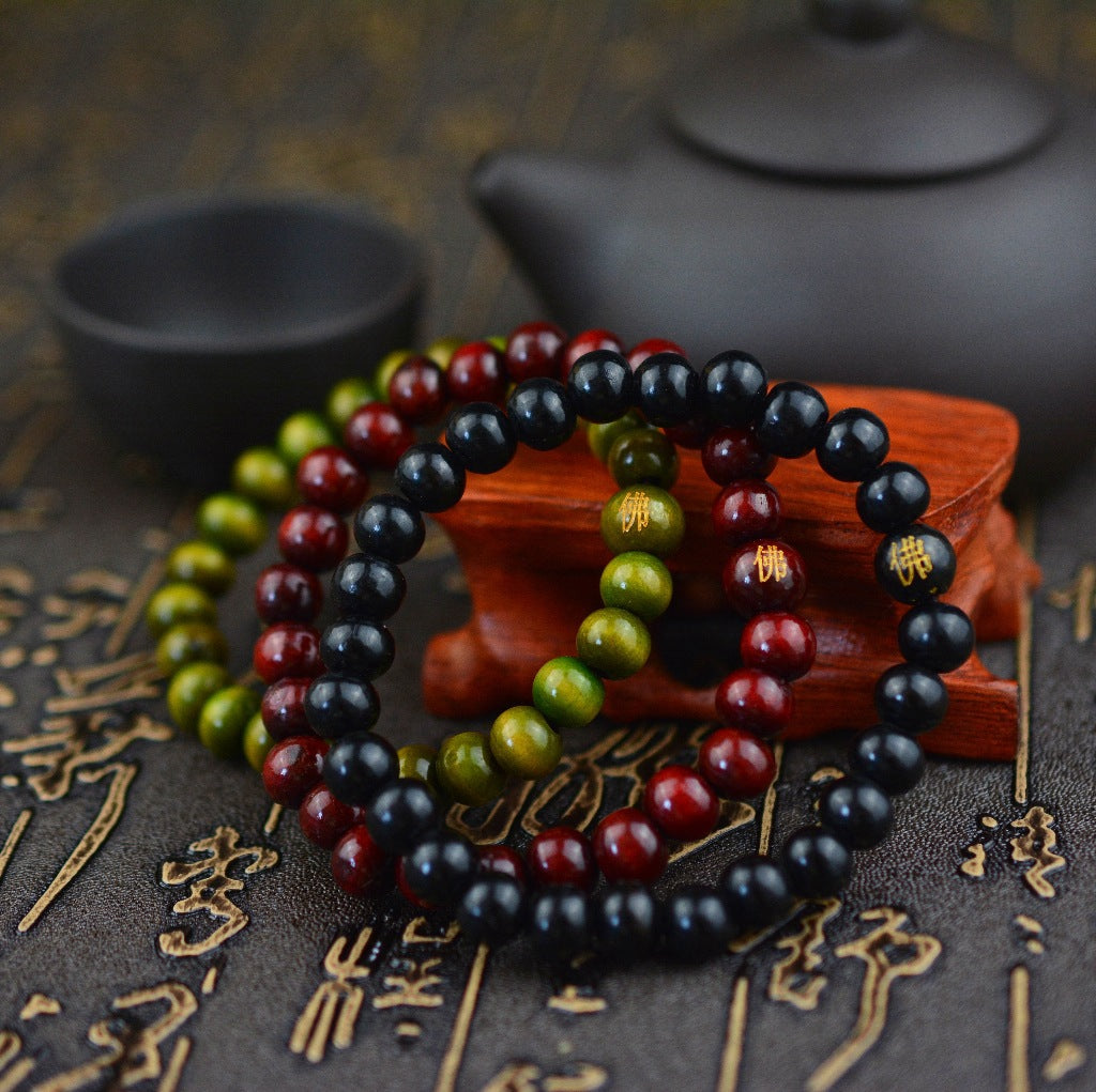 Wooden Bead 8MM Buddha Bead Bracelet