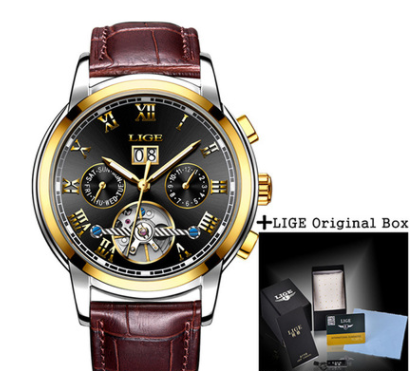 Tourbillon mechanical men's watch