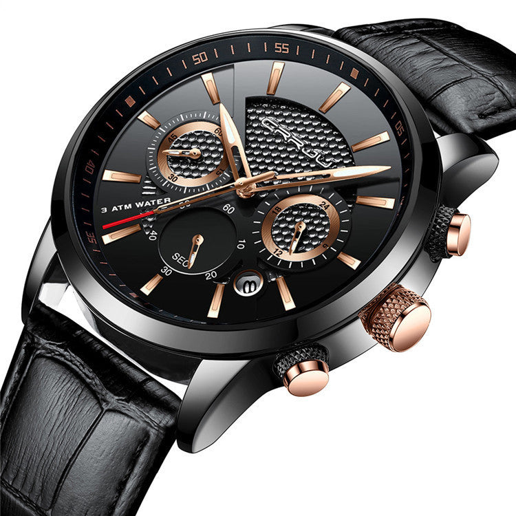 CRRJU six-hand chronograph watch