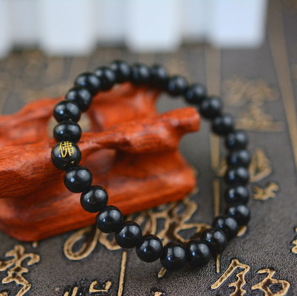 Wooden Bead 8MM Buddha Bead Bracelet