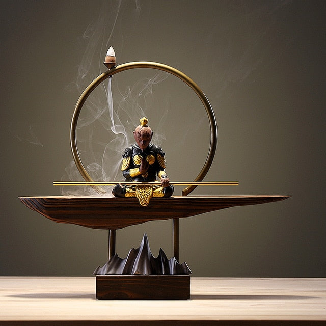 Creative inverted incense burner