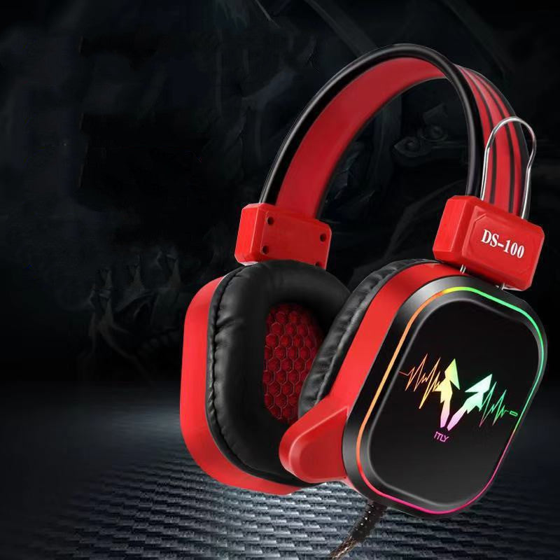 M5 Gaming Headset RGB Colorful Luminous Anti-Noise Heavy Bass Cable