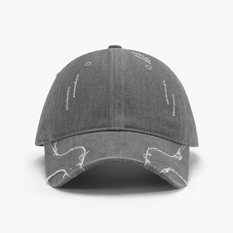 Raw Hem Adjustable Cap - Babbazon New Products