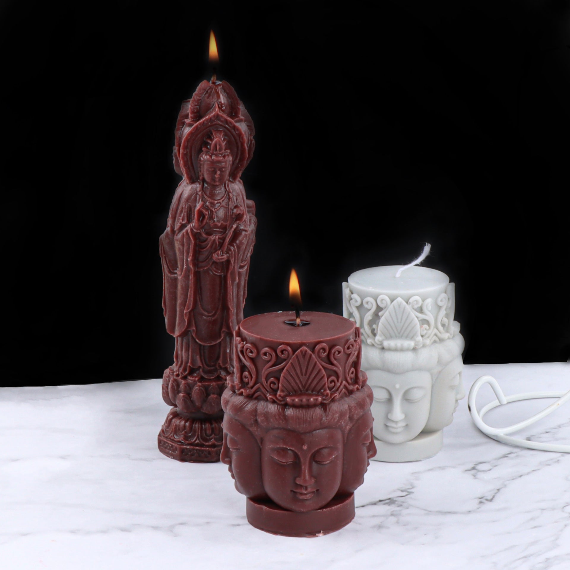 Religious Element Buddha Modeling Candle Silicone Mold