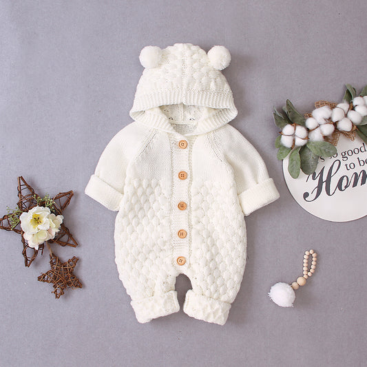 Knitted Baby Jumpsuit 