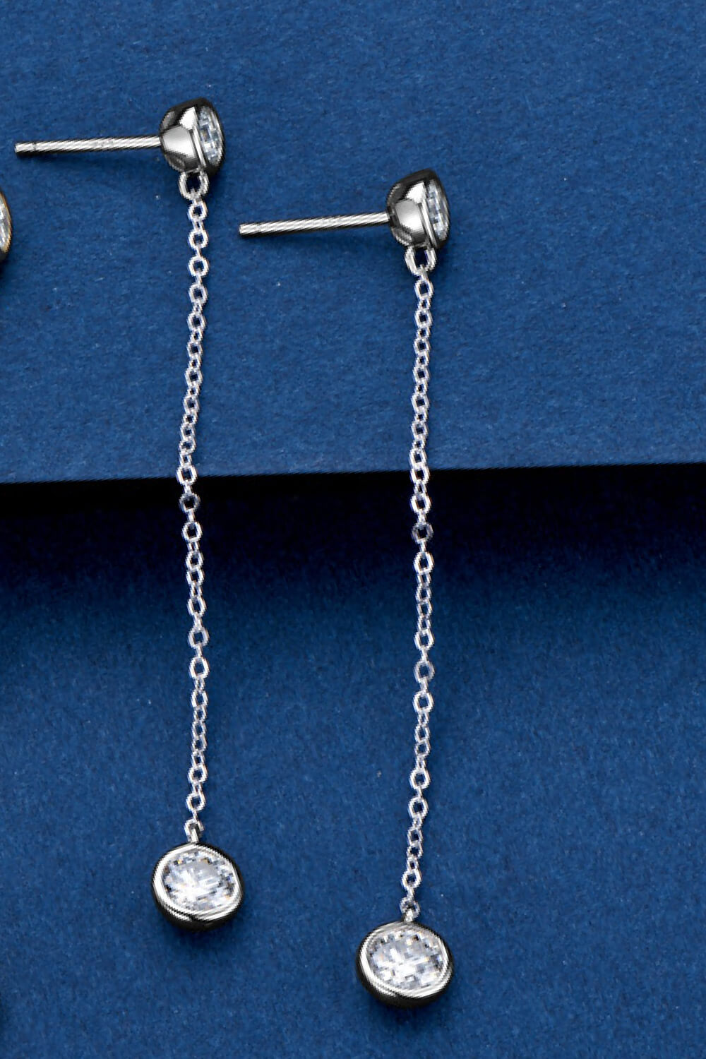 Adored Moissanite Chain Earrings 