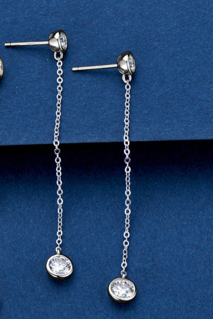 Adored Moissanite Chain Earrings 