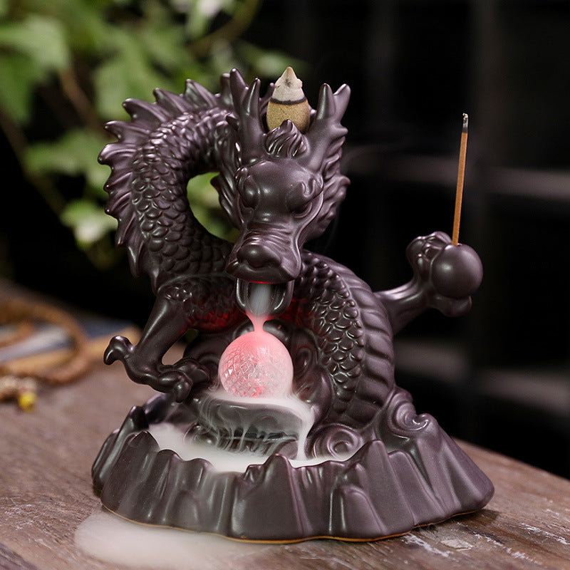 Xianglong Backflow Incense Burner LED Light Home Decoration Decoration