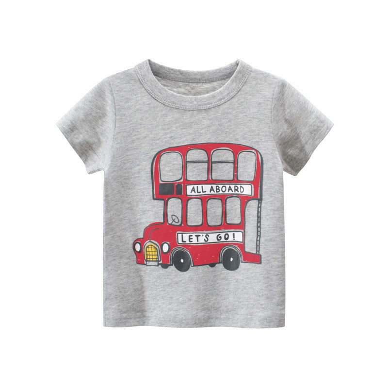 Children's Summer New Boys Short Sleeve T-shirt