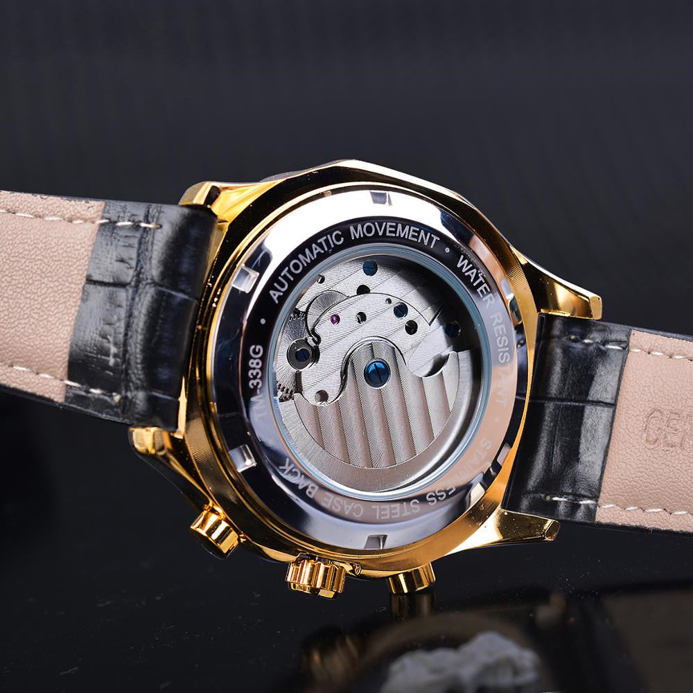 Men's Fashion Hollow Waterproof Mechanical Watch