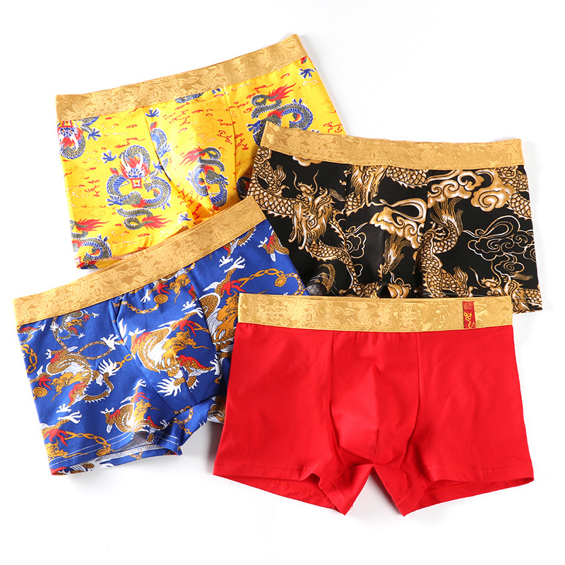 Dragon print boxer shorts 