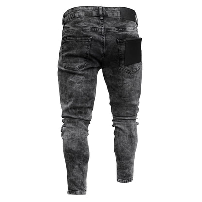 ACID WASH BLACK JEANS