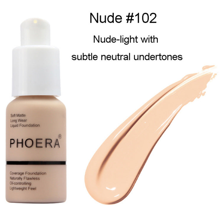 Explosive Press Type Oil Control Natural Color Matte Concealer Foundation Cream - Babbazon meditation