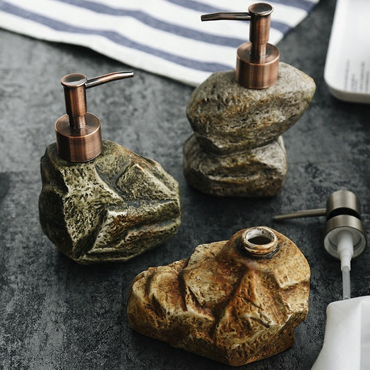 Ceramic Retro Stone Dispenser Soap Dispenser