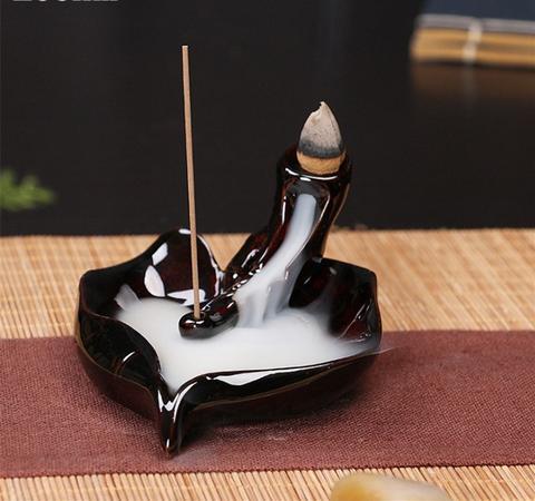 Black Ceramic Incense Burner