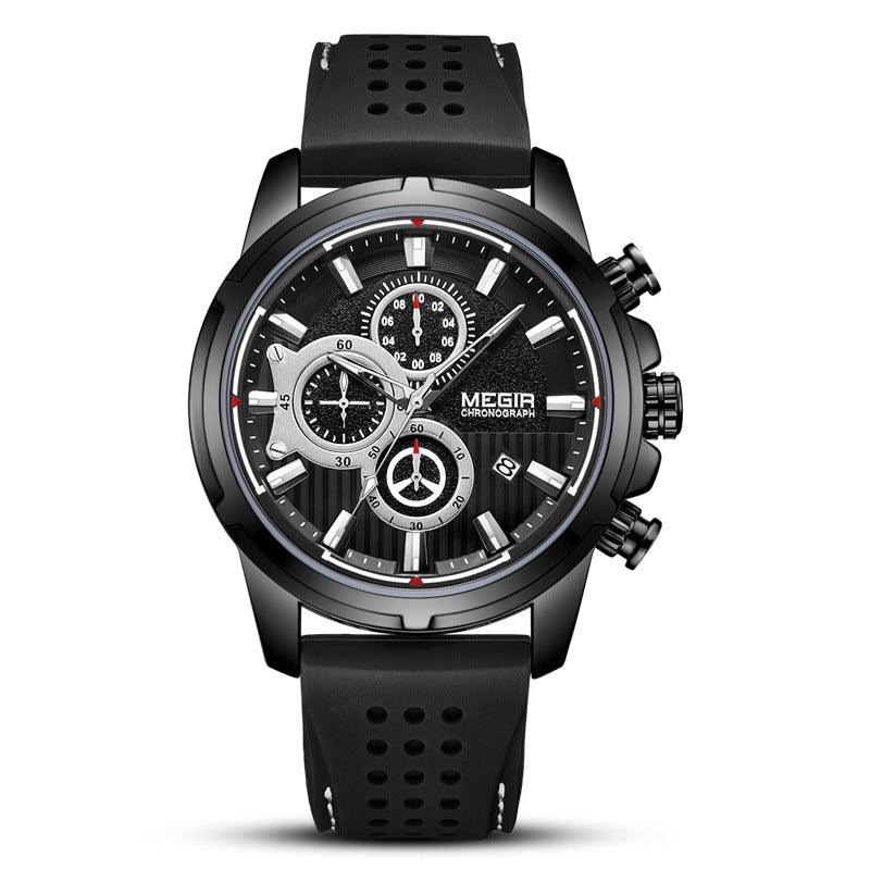 Silicone sports men's watch