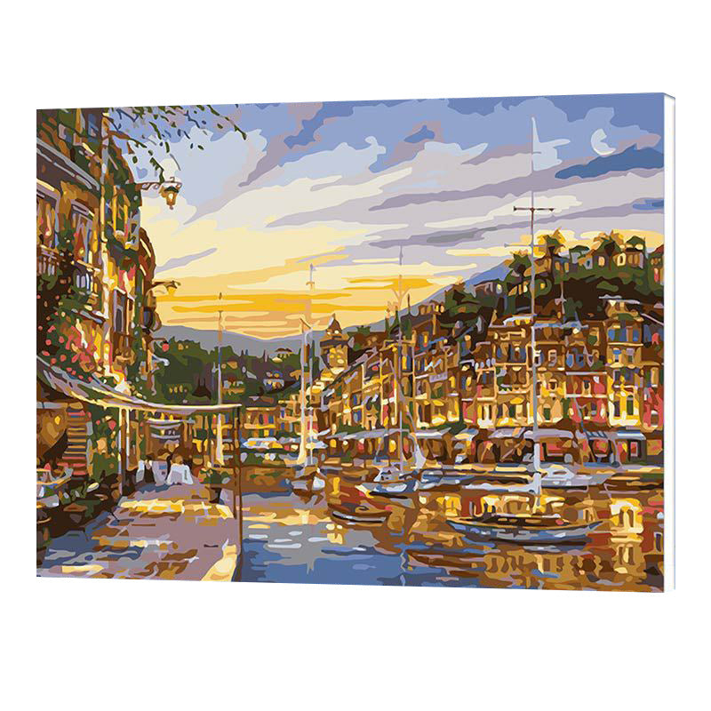 Night visit to Monaco decorative paintings