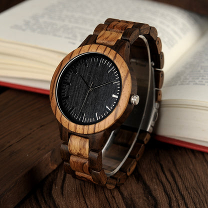 Inter-Wood Quartz Watch Men's Wood Watch