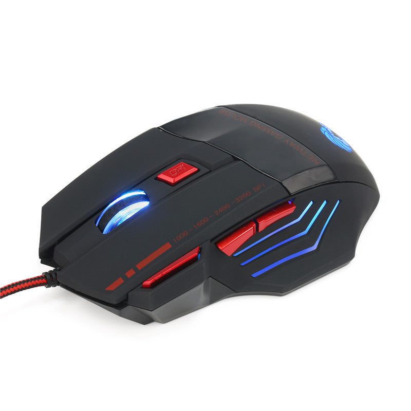 7 color wired gaming mouse