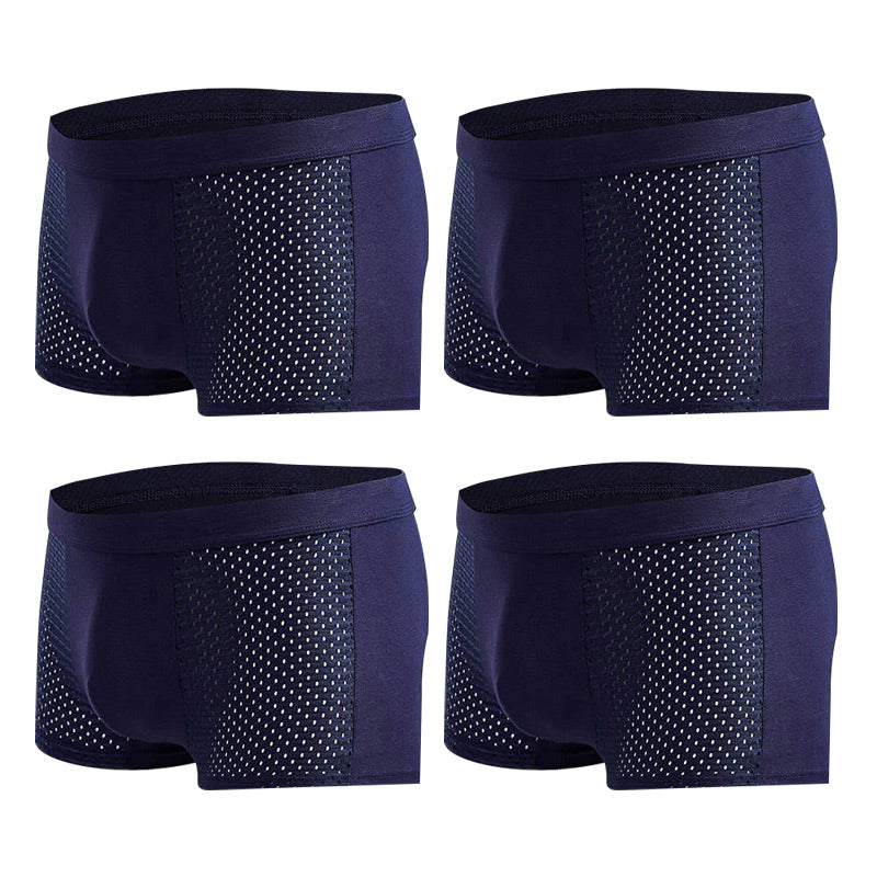 Summer Men's Underpants Mesh Toe Mid-Waist Men's Boxer Shorts