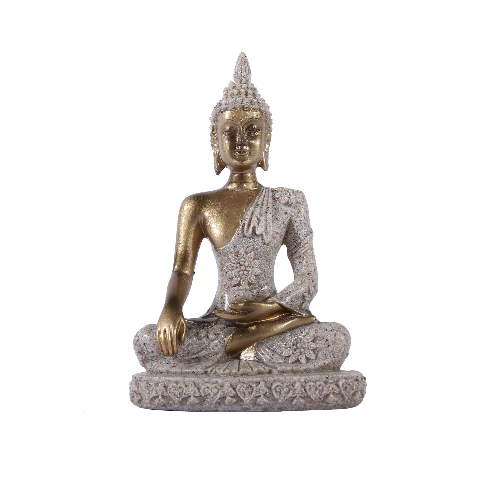 Sandstone sitting Buddha resin crafts