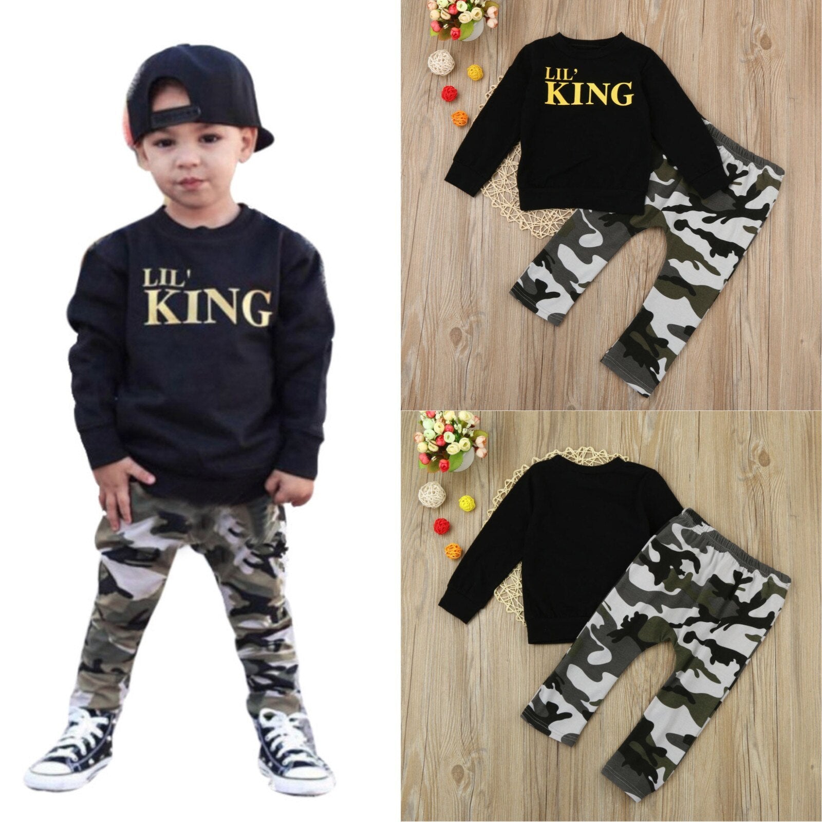 KING Letter Camo Set