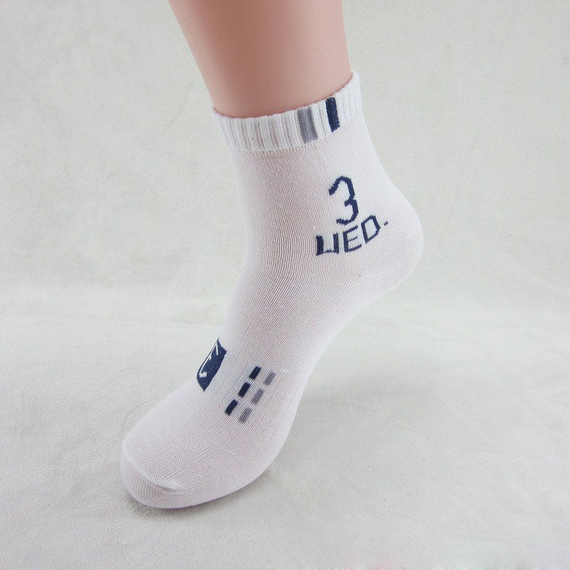 Seven days creative digital cotton socks sports socks lazy week couples socks 