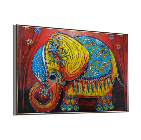 Mit Perlen - Elefant Perlen Malerei- Diamond Painting