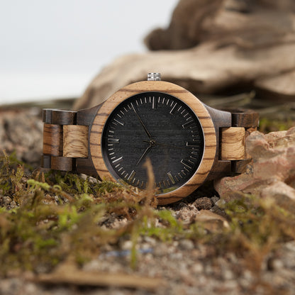 Inter-Wood Quartz Watch Men's Wood Watch