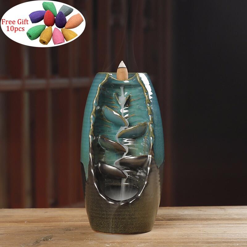 Multi-layers Ceramic Back flow Incense Burner