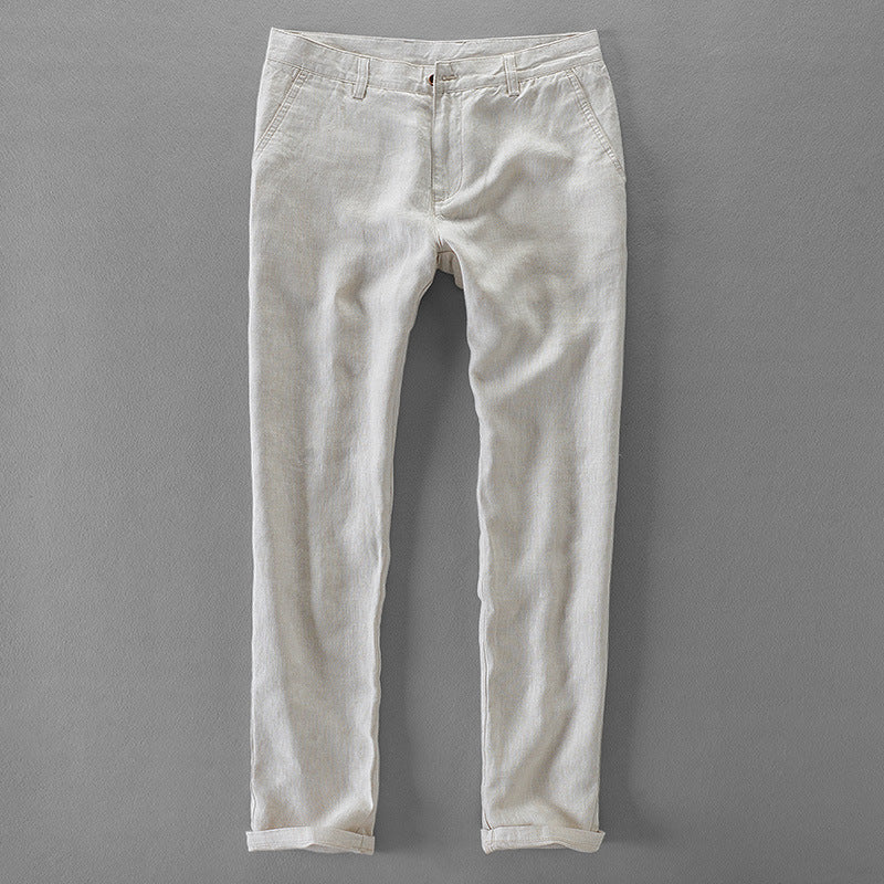 Casual Pants Linen Long Trousers