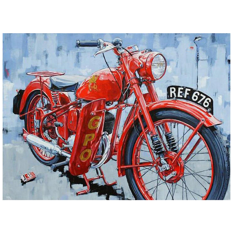 Motorcycle Diamond Painting Abstract Art Embroidery Decoration