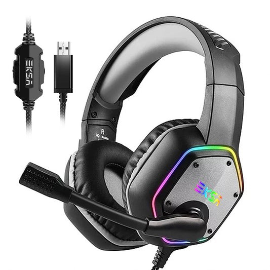 Head-mounted USB flash gaming headset