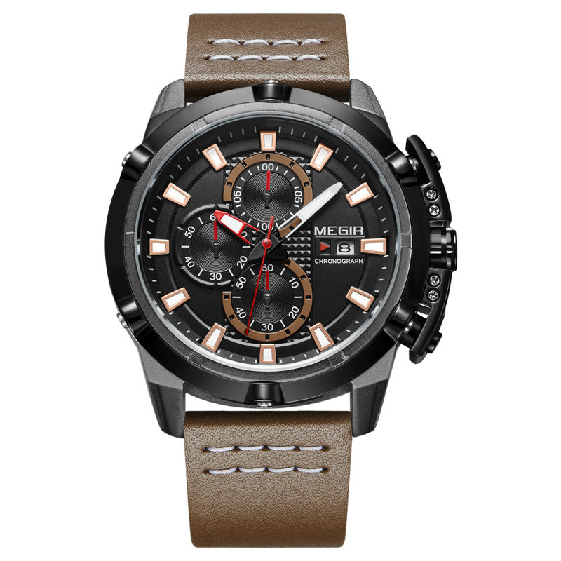 Multifunctional chronograph calendar quartz watch