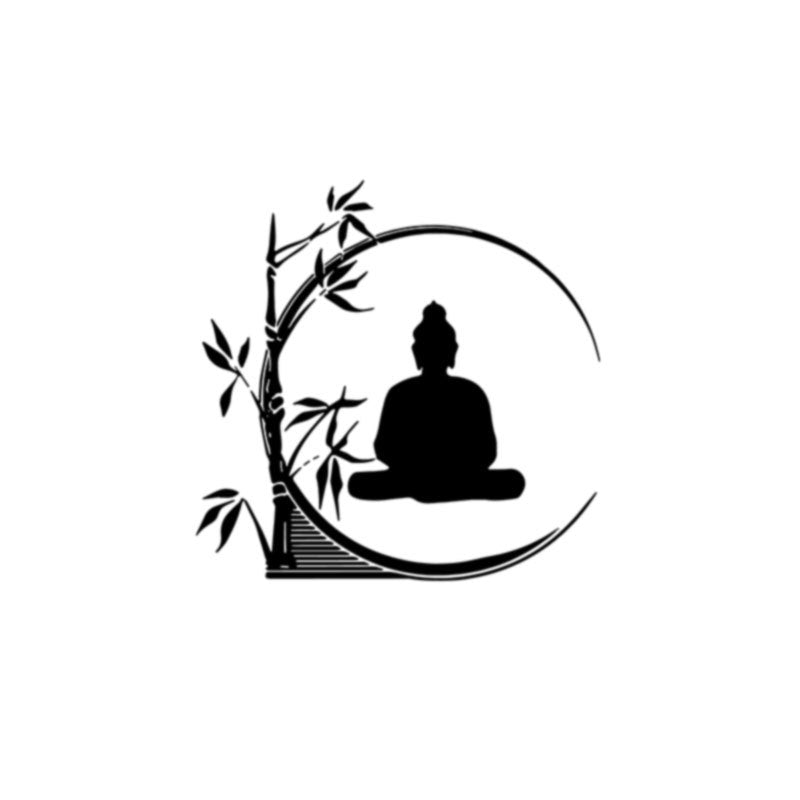 Bamboo Buddha Waterproof Wall Sticker