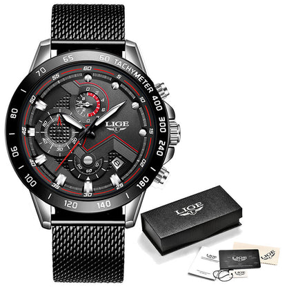 Men's watch with net