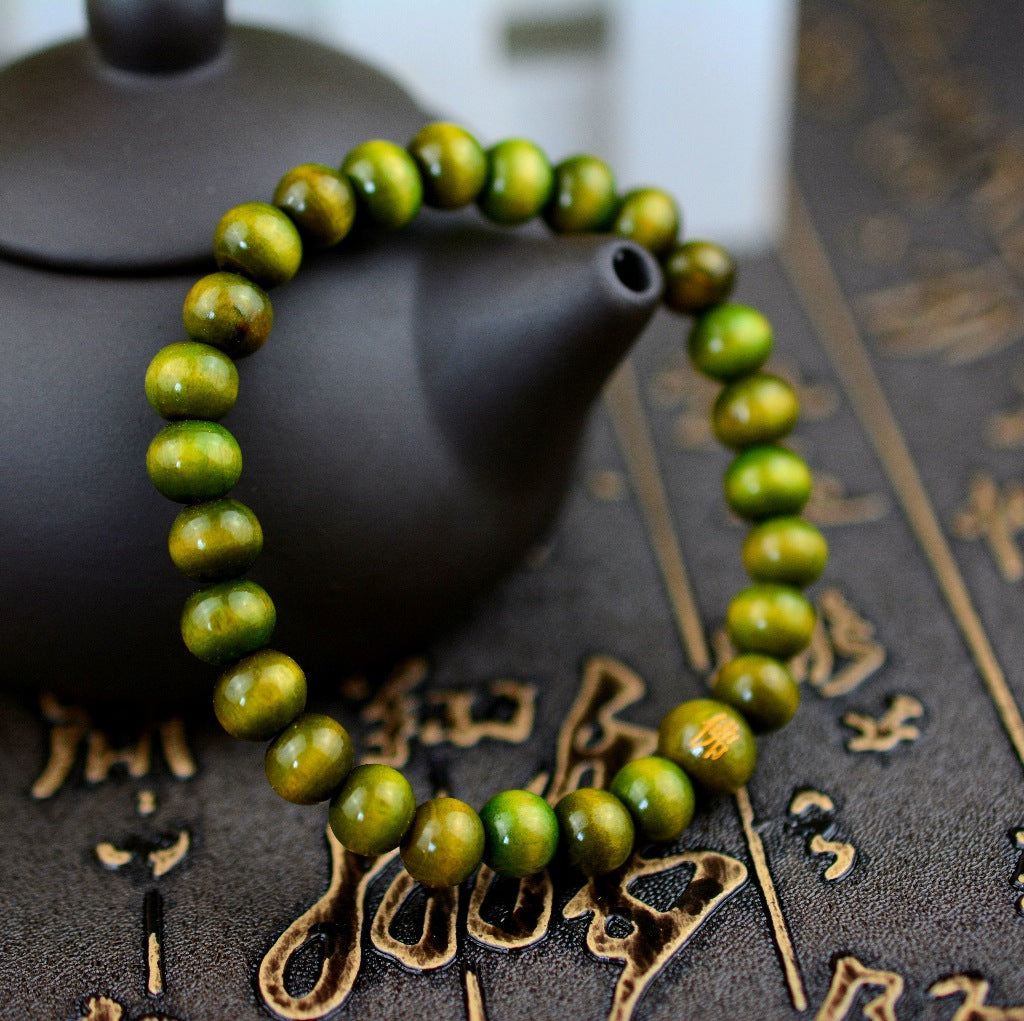 Wooden Bead 8MM Buddha Bead Bracelet