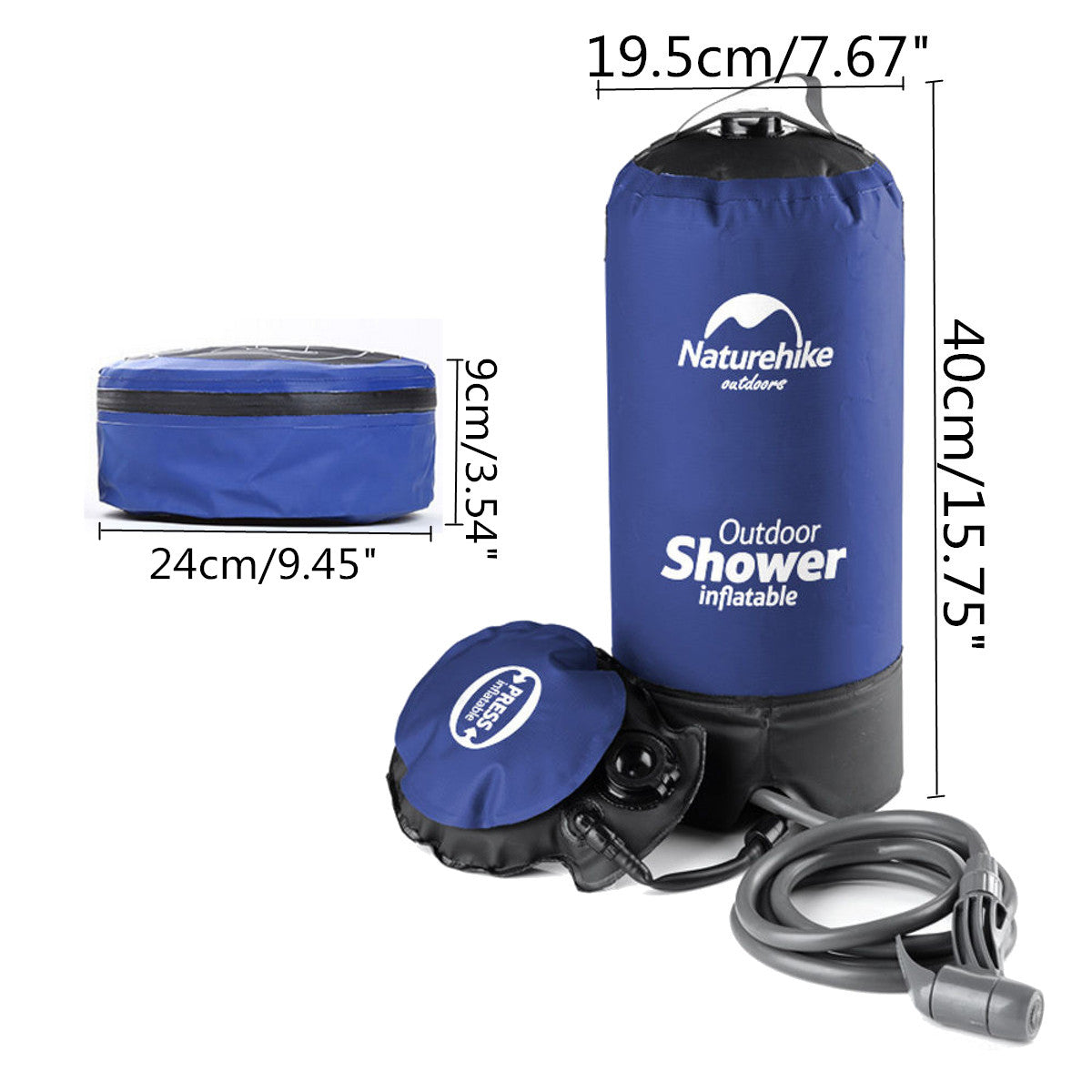 Outdoor Shower Bag Camping Folding Shower 