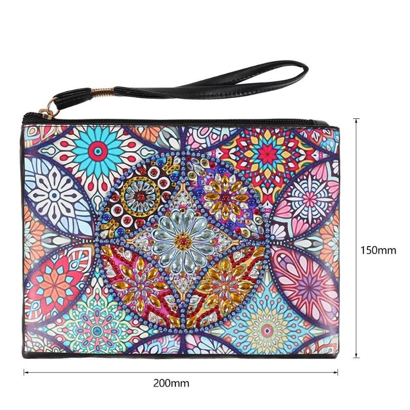 DIY Diamond Painting Women's Zipper Wrist Wallet