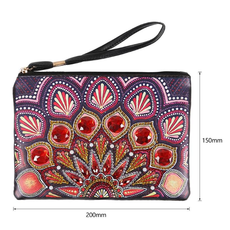 DIY Diamond Painting Women's Zipper Wrist Wallet