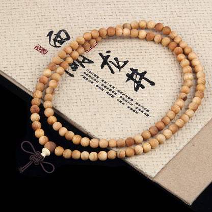 108 Dark sandalwood buddha beads safe rosary bracelet