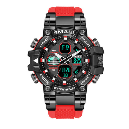 Brand Men's Sports Fashion Fitness Watch Dual