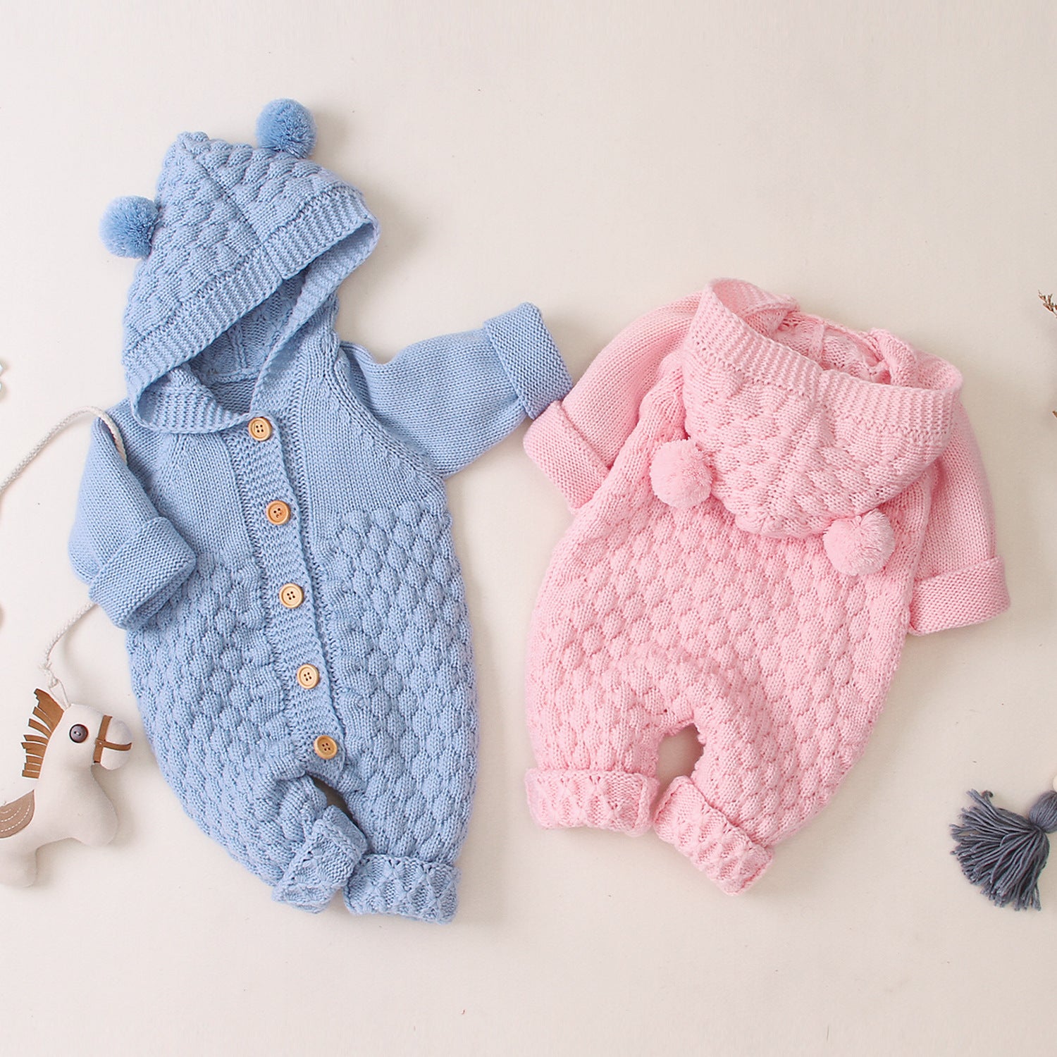 Knitted Baby Jumpsuit 