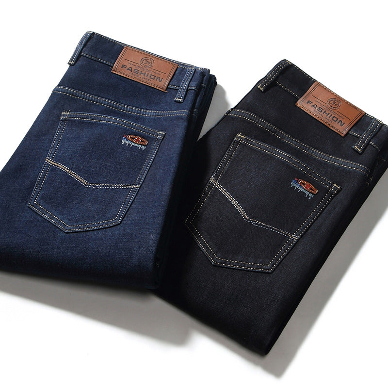 Cotton plus fleece jeans