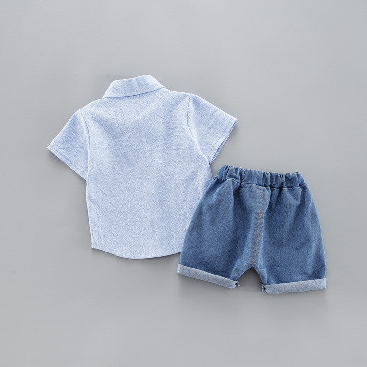 Boys short sleeve two-piece suit