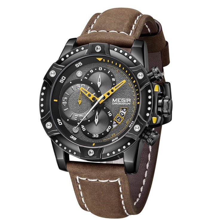 Quartz Men's Watch Casual Fashion Leather Watch